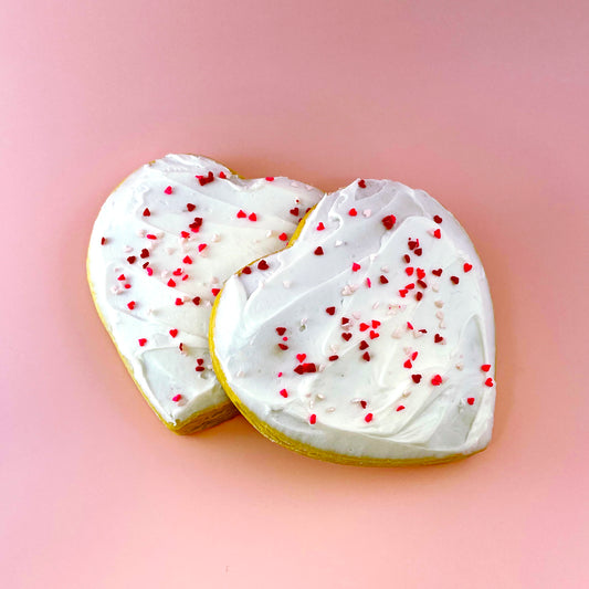 Box of Dozen - Frosted Sugar Cookie Hearts