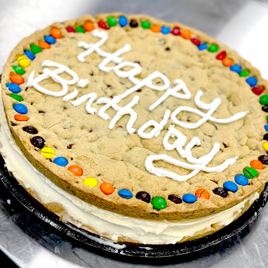 12" Celebration Cookie with Ice Cream - Decorated
